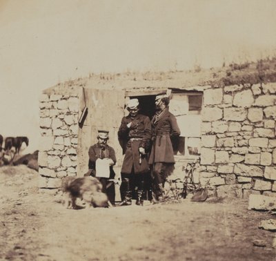 Officers on the Staff of Lieutenant-General Sir Richard England, from an album of 52 photographs associated with the Crimean War, 1855 by Roger Fenton